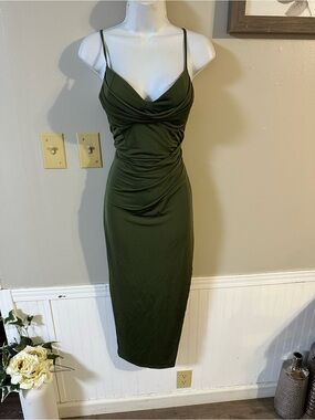 lillyanne formal satin asymmetrical midi dress Windsor Lillyanne Formal Satin Asymmetrical Midi Dress